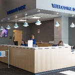 Expansion area with welcome desk